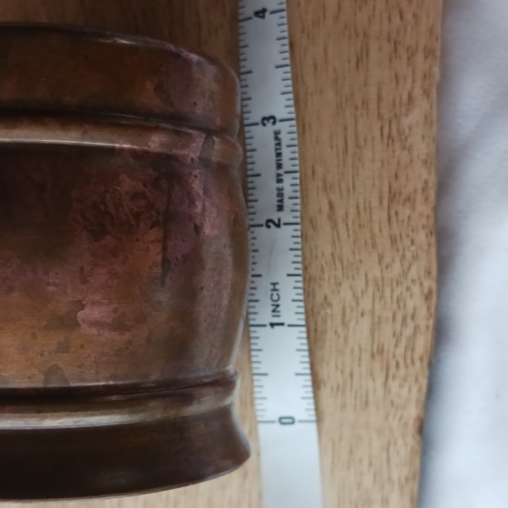 Copper Mug Vintage Gregorian Copper Made In U.S. Patinaed - Picture 9 of 9